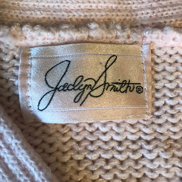 Vintage JACLYN SMITH Pastel Pink Blue Knit Sweater - Picture 6 of 6